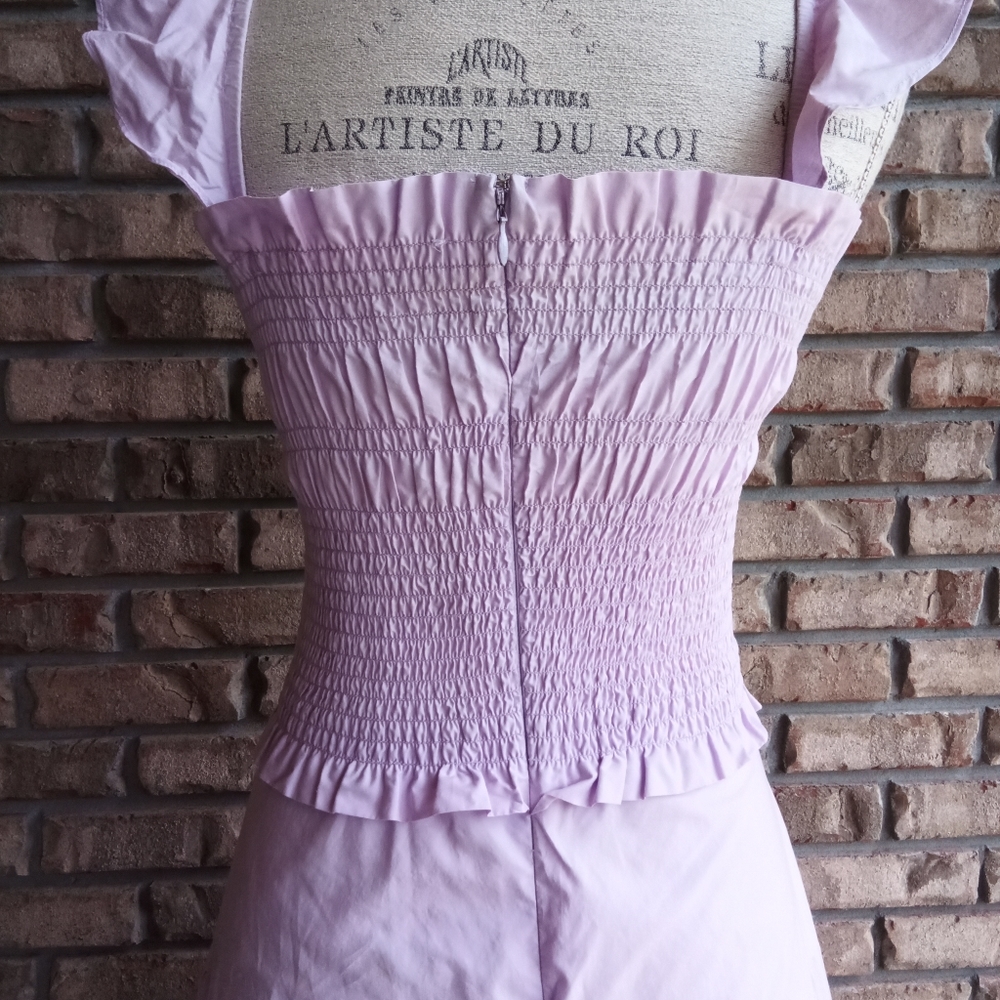 Amanda Uprichard Fillmore Dress in Lavender - Picture 8 of 11
